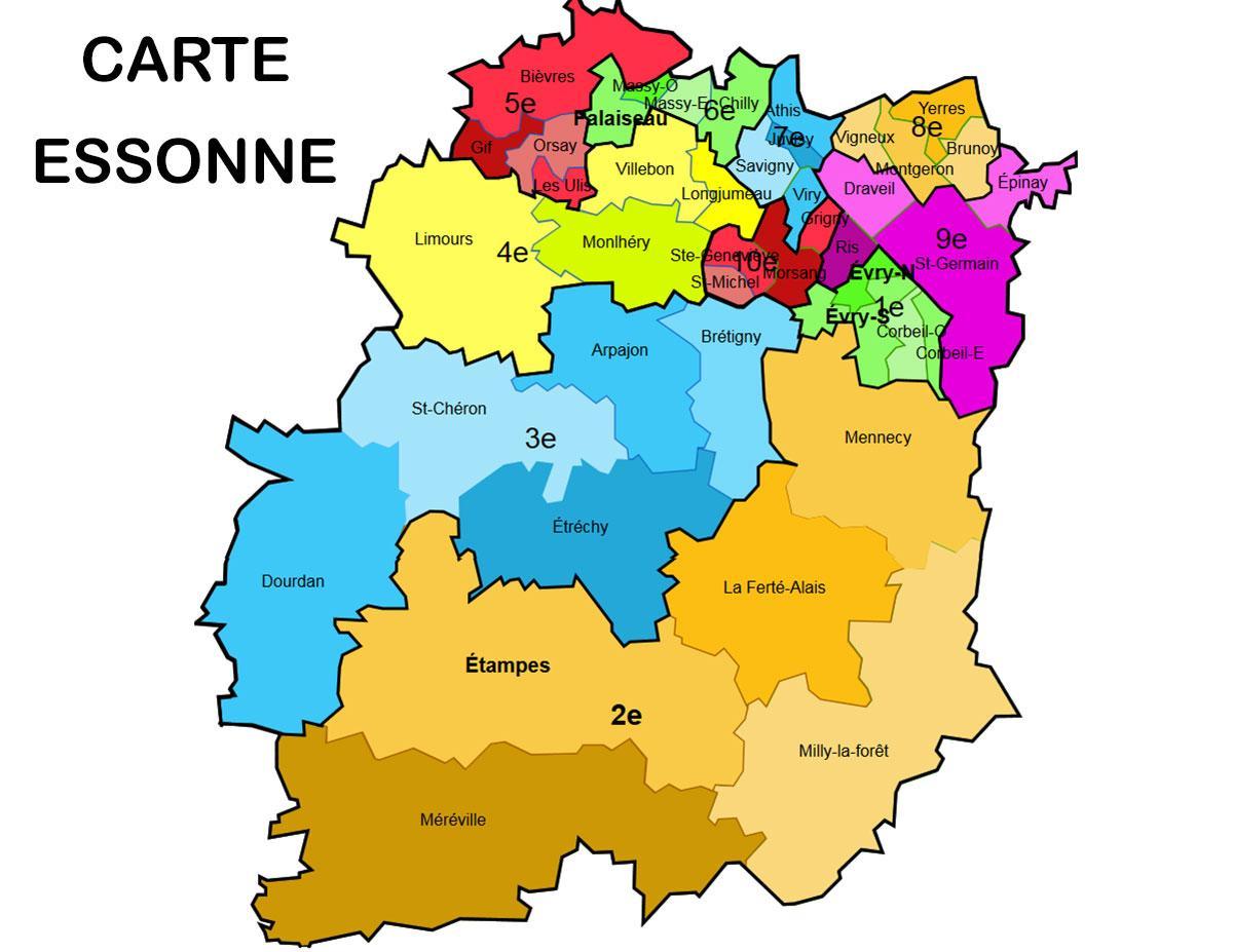 Mappa di Essonne