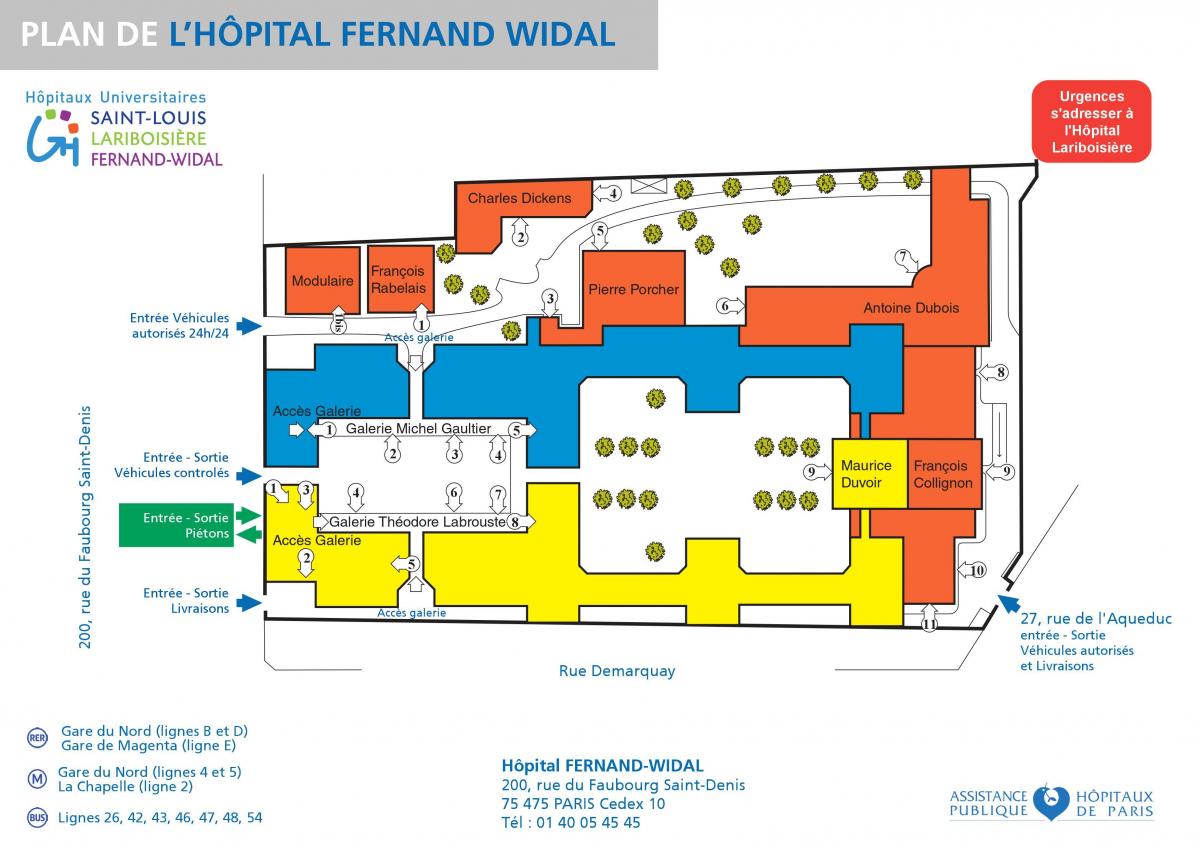 Mappa di Fernand-Widal ospedale