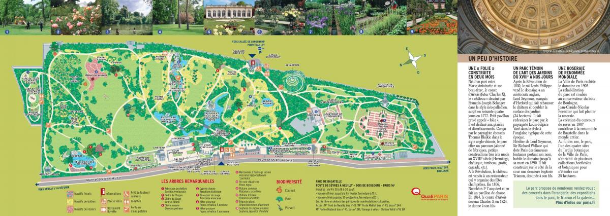 Mappa di Le Parc de Bagatelle