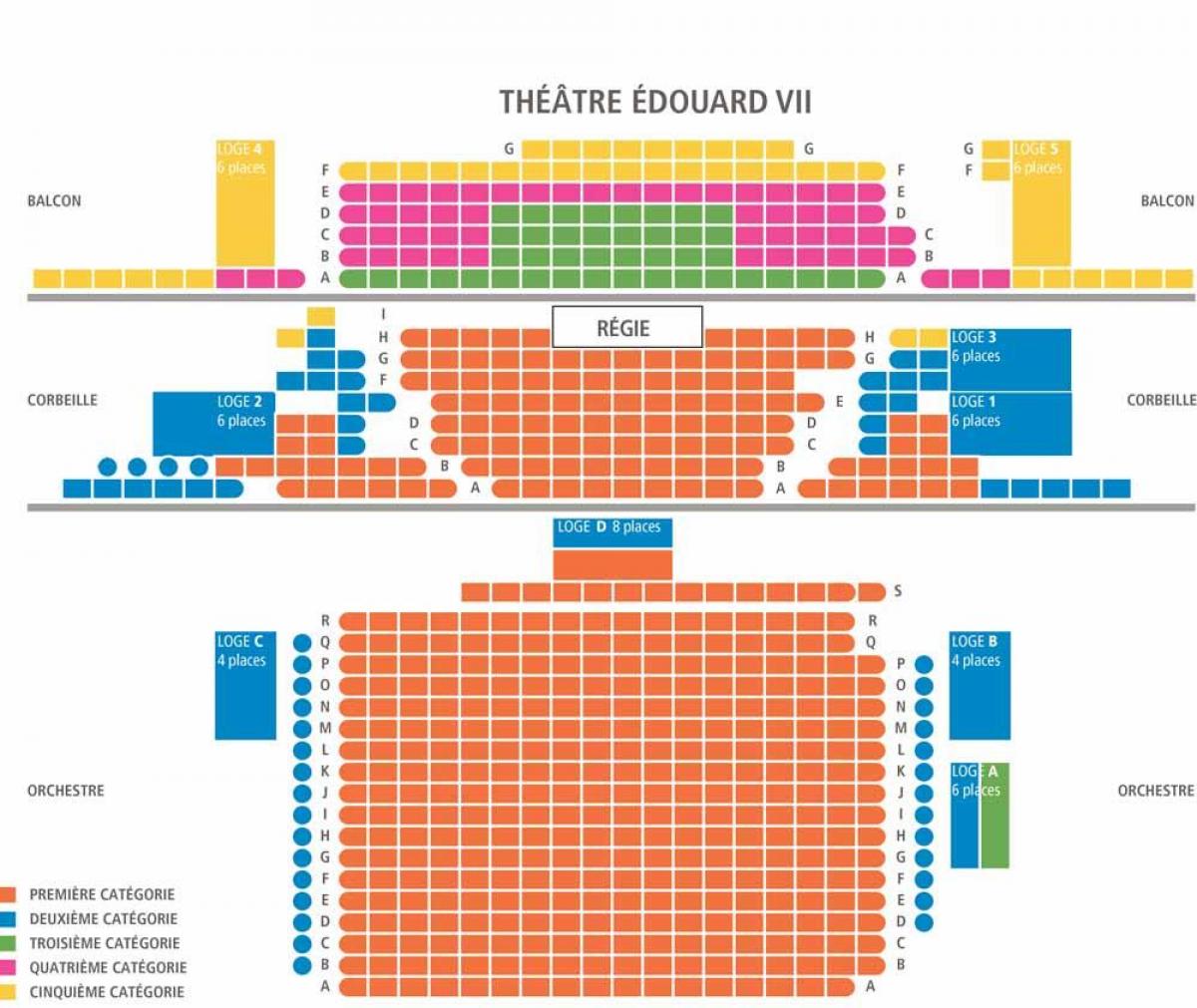 Mappa del Teatro Edouard 7