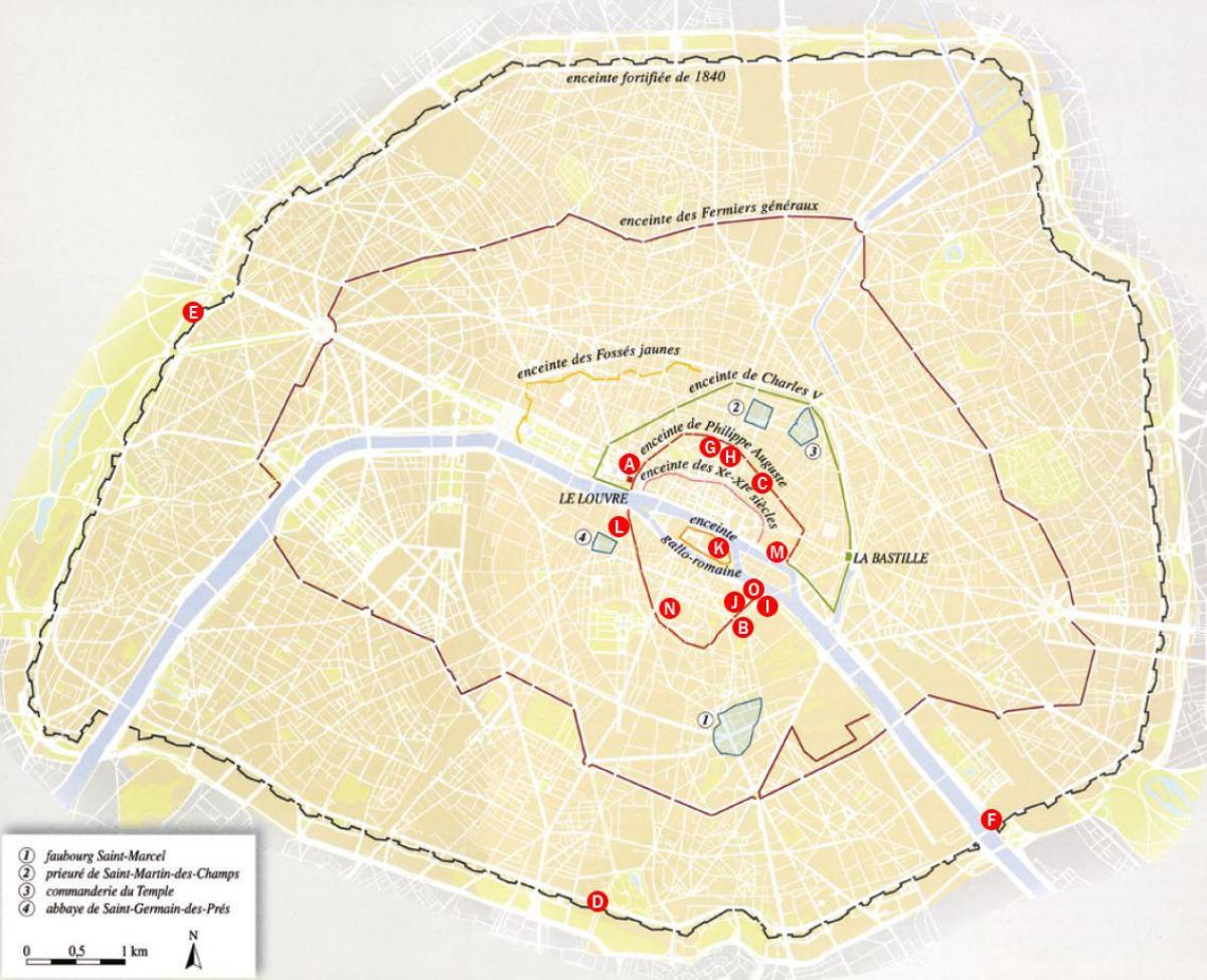 Mappa della Città di Parigi