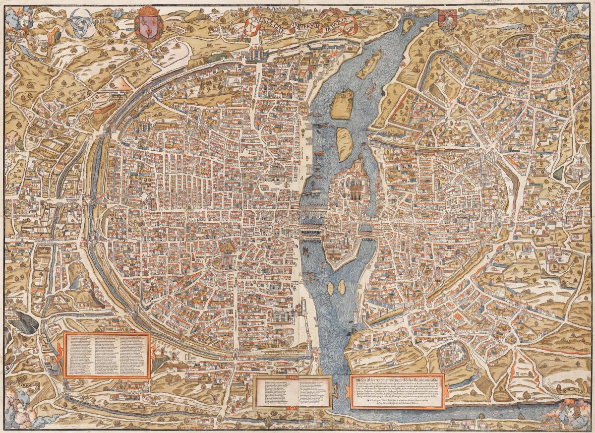 Mappa della Vecchia Parigi