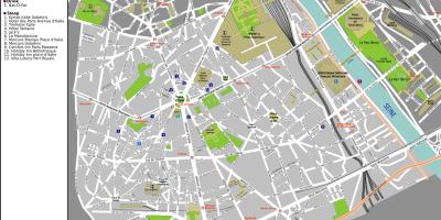 Mappa del 13 ° arrondissement di Parigi