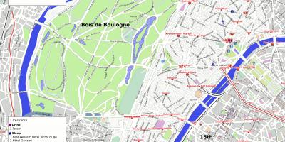 Mappa del 16 ° arrondissement di Parigi