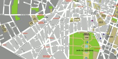 Mappa del 6 ° arrondissement di Parigi