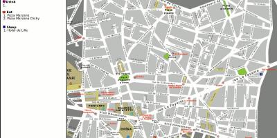 Mappa del 9 ° arrondissement di Parigi