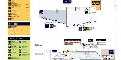 Mappa di Gare Montparnasse Padiglione 3