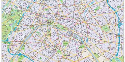 Mappa del centro di Parigi