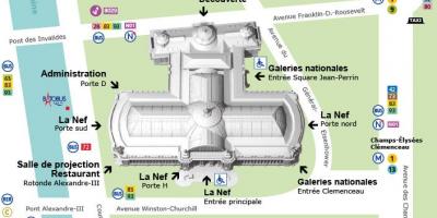 Mappa del Grand Palais