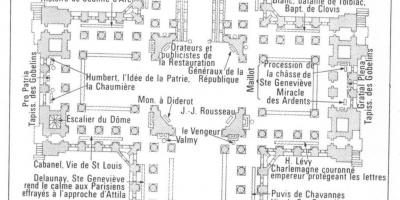 Mappa del Panthéon di Parigi
