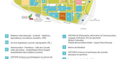 Mappa di l'Università di Nanterre