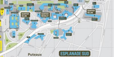 Mappa di La Défense Sud Esplanade