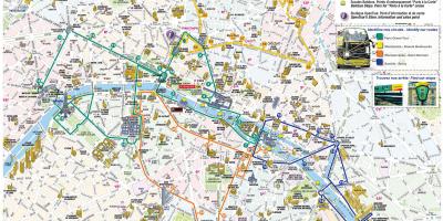 Mappa di Open tour Parigi