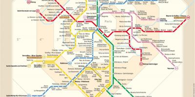 Mappa della RER