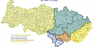 Mappa di Val-d'Oise