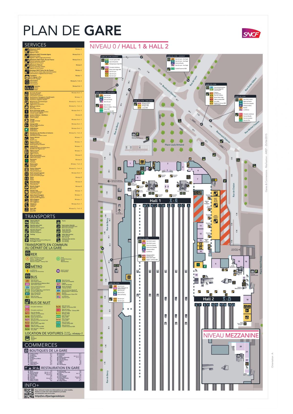 Mappa di Paris-Gare de Lyon